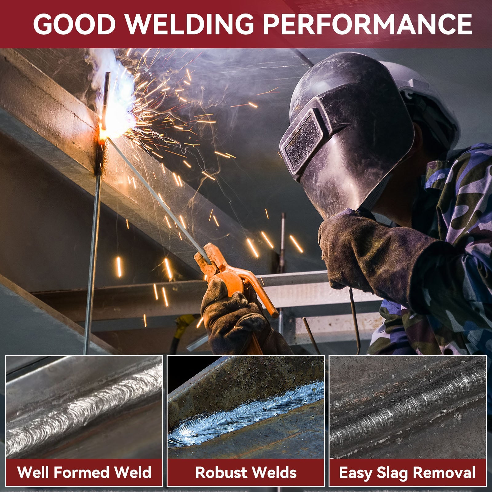6011 Stick Welding Electrode 10 Pounds Mild Steel Arc Weld Rods