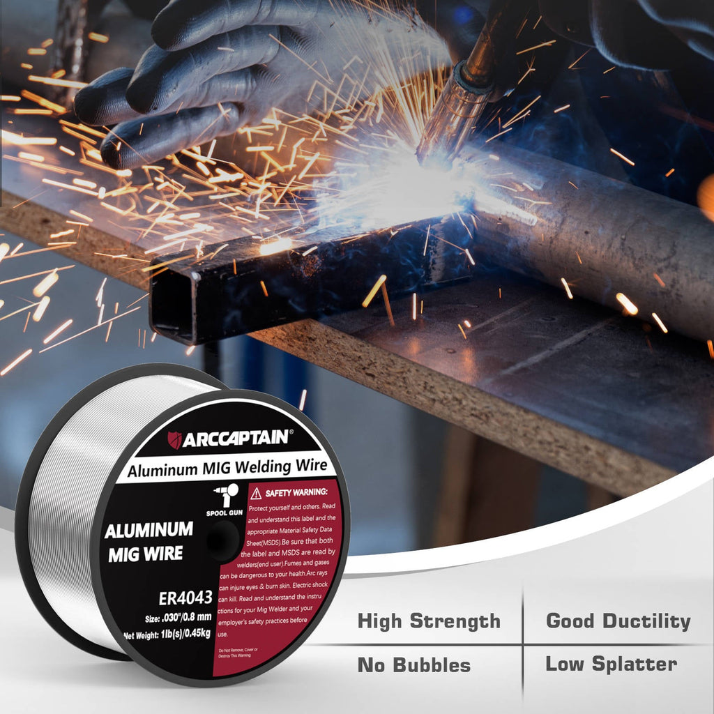 ARCCAPTAIN Aluminum Welding Wire 1 Pound Aluminum MIG Wire