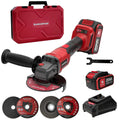 20V Brushless Cordless Angle Grinder AC-AG95, 3-Speed Grinder Kit