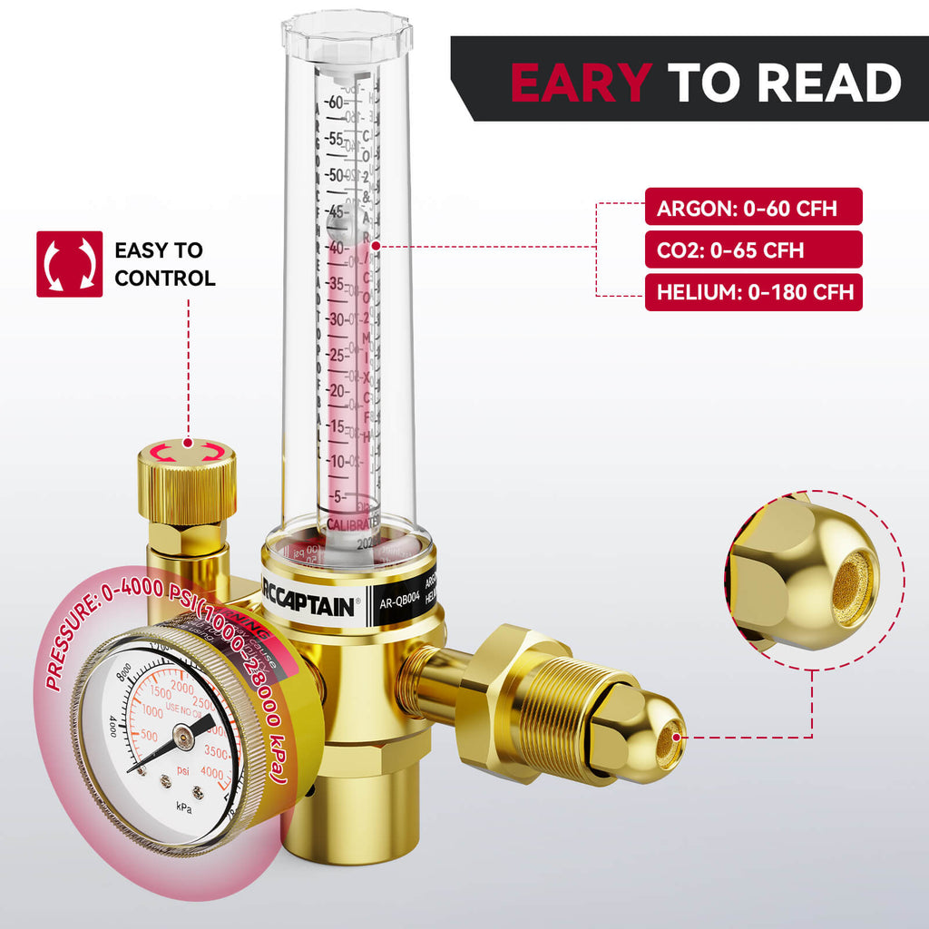 Argon CO2 Gas Regulator for MIG TIG Gas Welding Gas Pressure Regulator