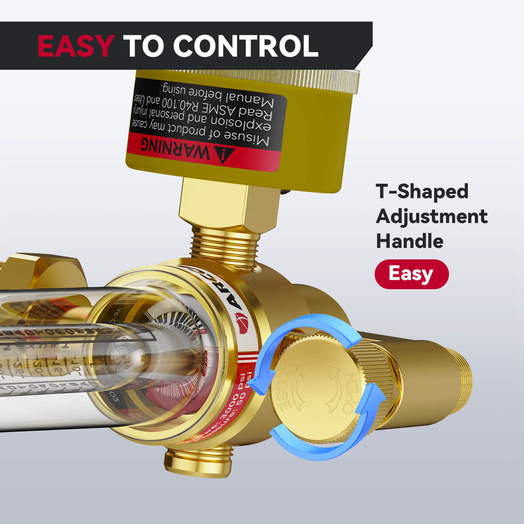 Argon CO2 Gas Regulator for MIG TIG Gas Welding Gas Pressure Regulator