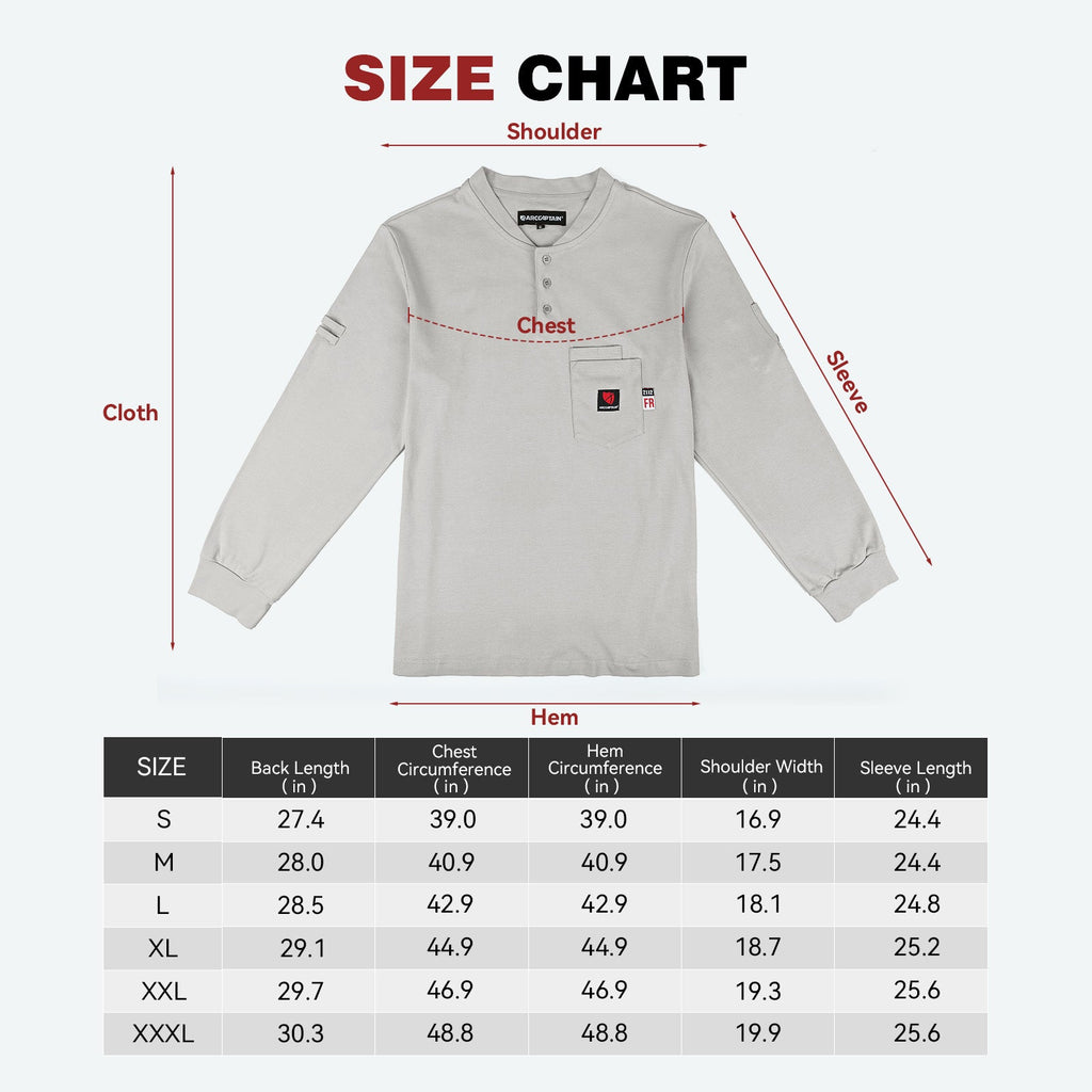 Arccaptain 100% Cotton FR Welding Shirt Long Sleeve Work Shirts