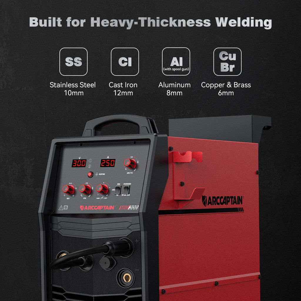 Arccaptain AIM-Forge 250A Industrial Heavy-Duty MIG Welder