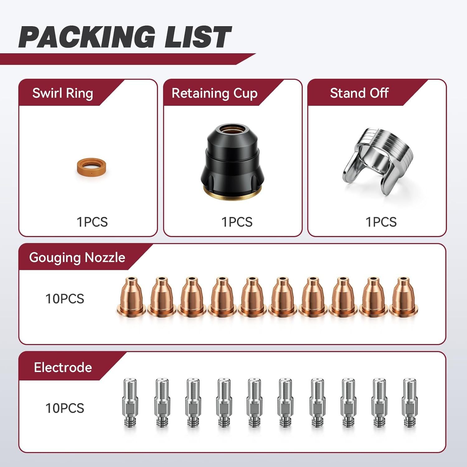 IPT60 Plasma Gouging Consumables Kit for CUT55 MP / CUT50 NON-HF