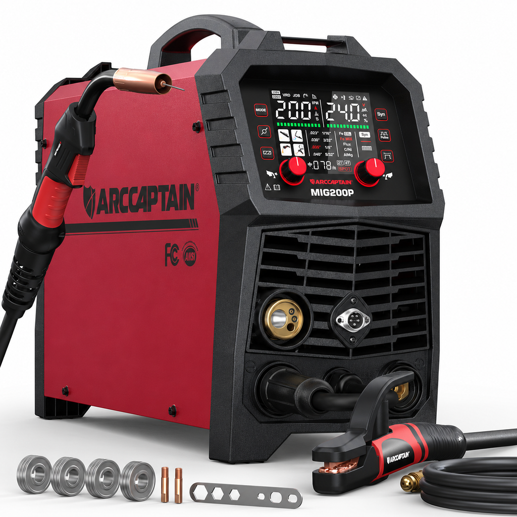 Arccaptain MIG200P Pulse MIG Welding Machine