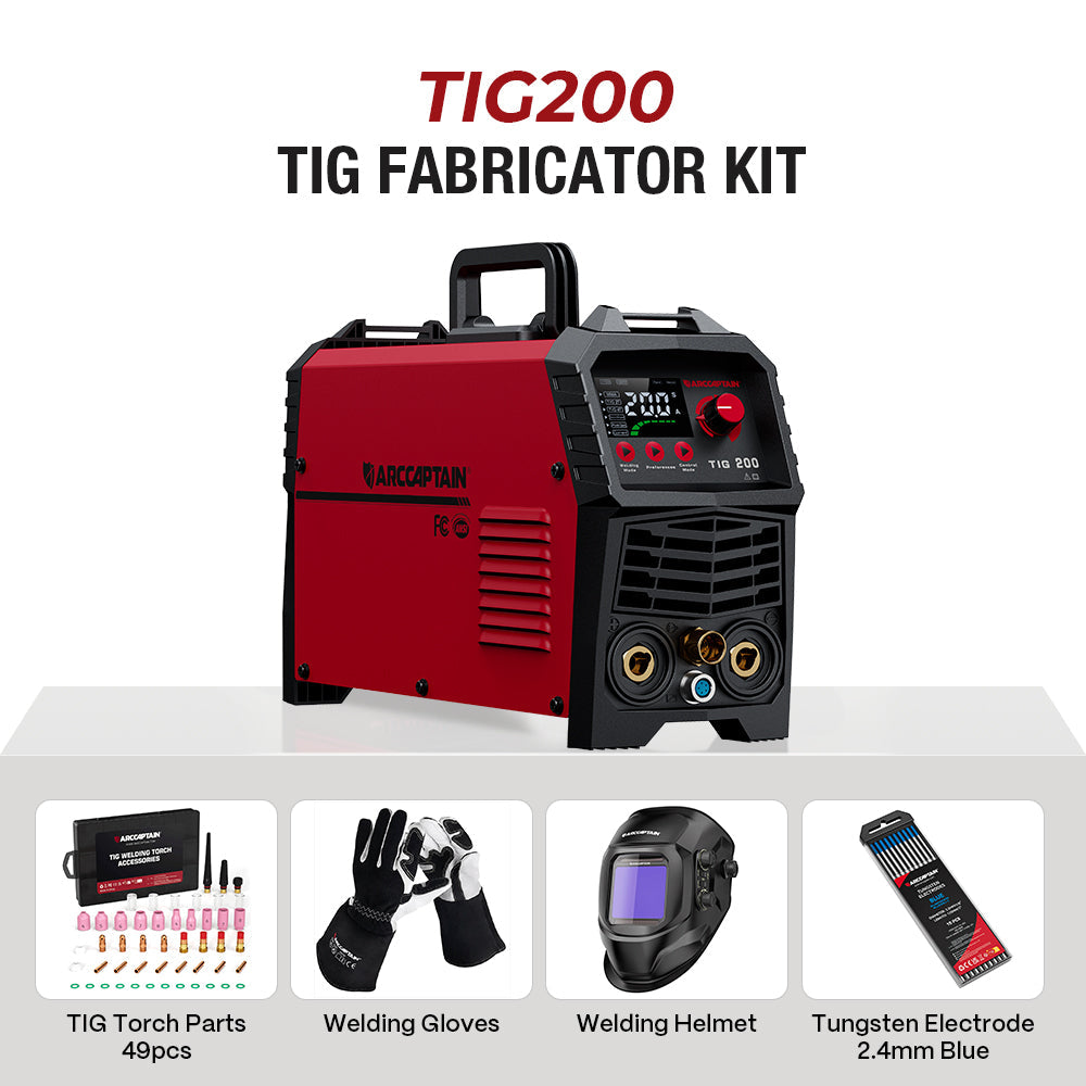 Arccaptain TIG200 DC TIG Welder HF TIG/Stick Inverter Welder