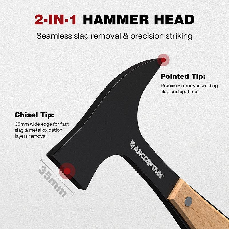 Arccaptain Welding Chipping Hammer 14oz Slag Removal Tool