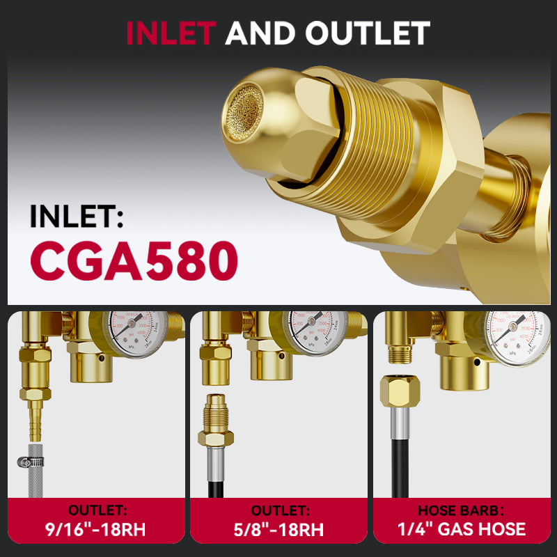 Argon CO2 Gas Regulator for MIG TIG Gas Welding Gas Pressure Regulator