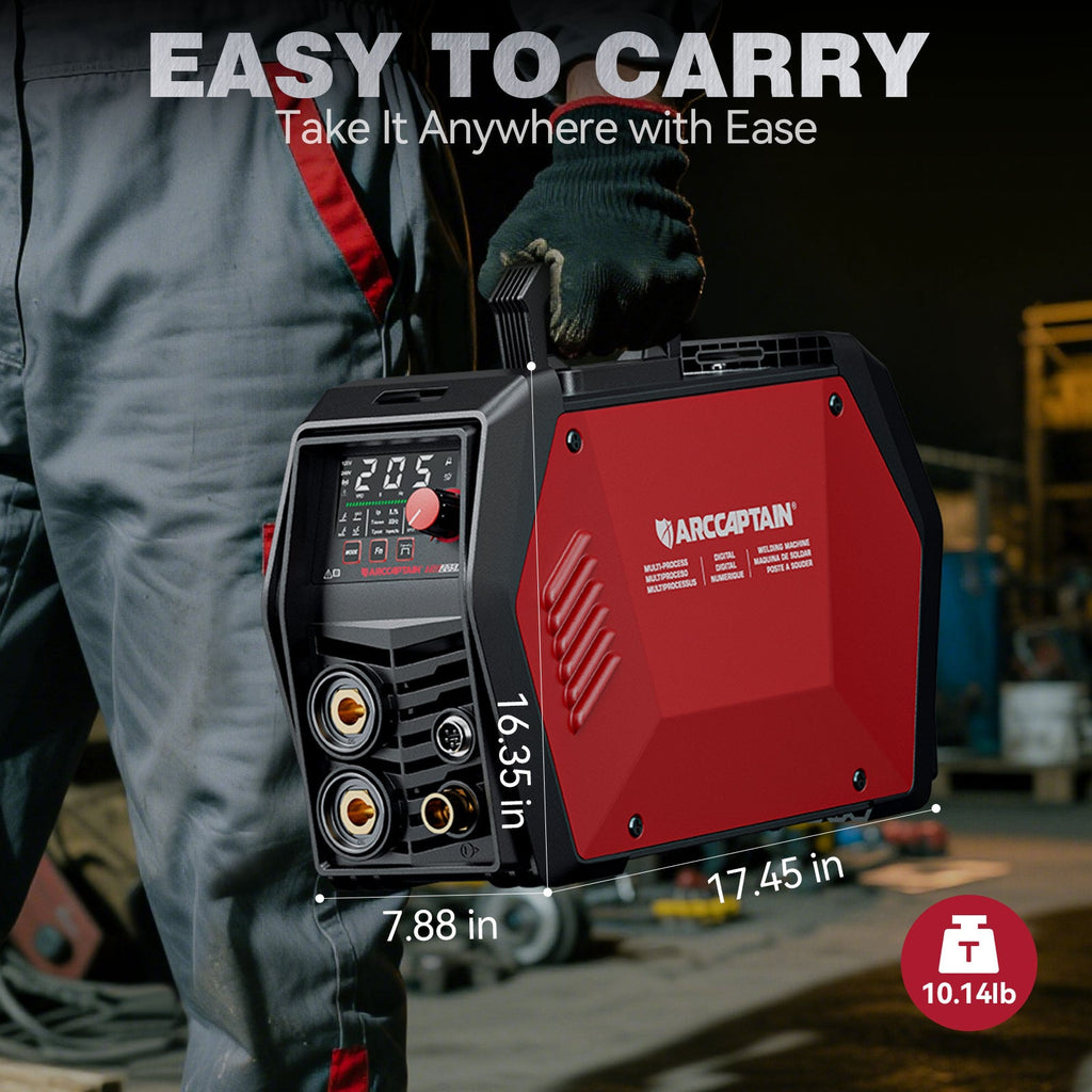 Arccaptain iControl TIG205P Pro DC Pulse TIG Welder