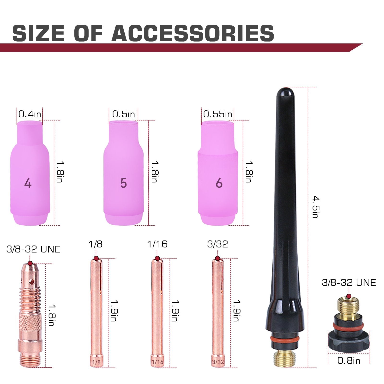 13ft WP-17V 150A Argon Lift TIG Torch with 35-50mm Connector