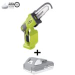 Restored Sun Joe 24V-HCS-LTE 24-Volt IONMAX Cordless Handheld Chainsaw | 5-inch Pruning Saw Kit | W/ 2.0-Ah Battery + Charger (Refurbished)