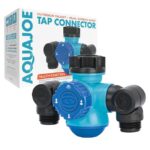 Restored Aqua Joe SJI-MFGA2 Multi-Function Outdoor Faucet and Dual Garden Hose Tap Connecter (Refurbished)